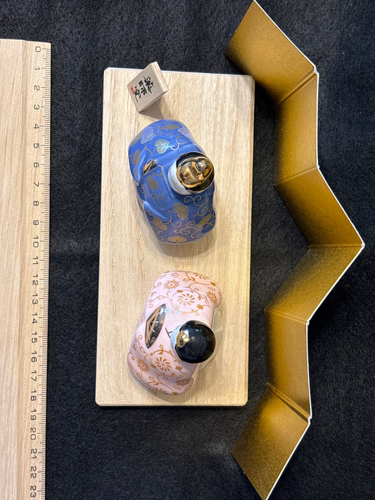 Hina-ningyo the imperial couple porcelain dalls