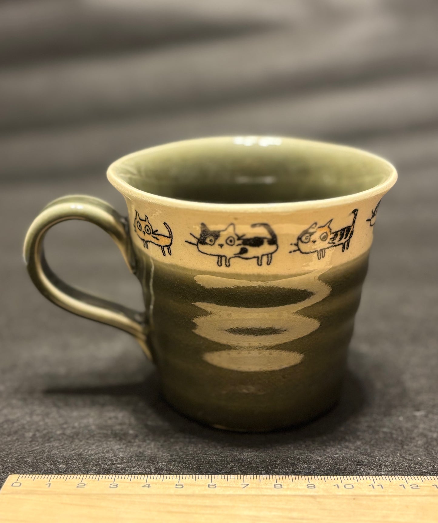 Cat on walk mug