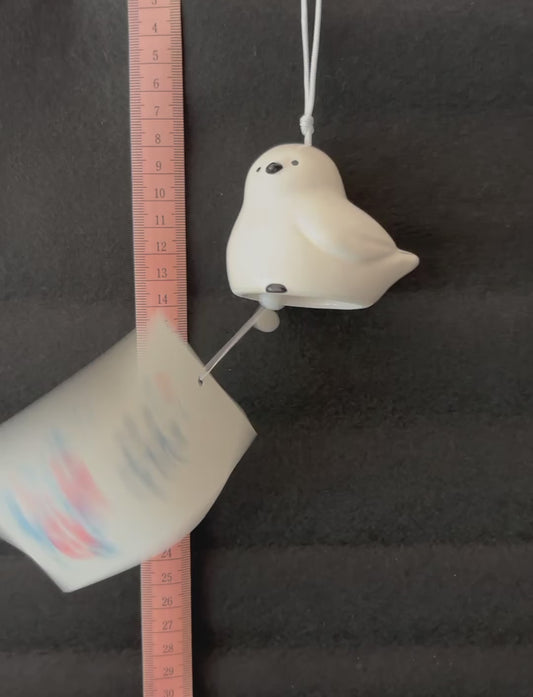 Ceramic Wind bell (Fūrin Teruteru-bōzu and Shimaenaga)